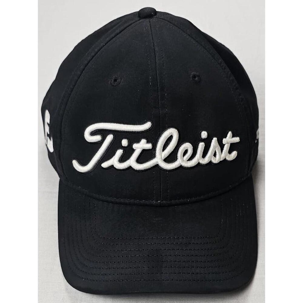 Titleist‎ Golf Tour Performance Mesh FJ/ProV1 Hat/Cap  Black/Black/White